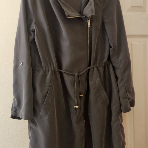 Divided H&M olive green oversized hooded Utility Gorpcore lightweight jacket 8 - Picture 5 of 14